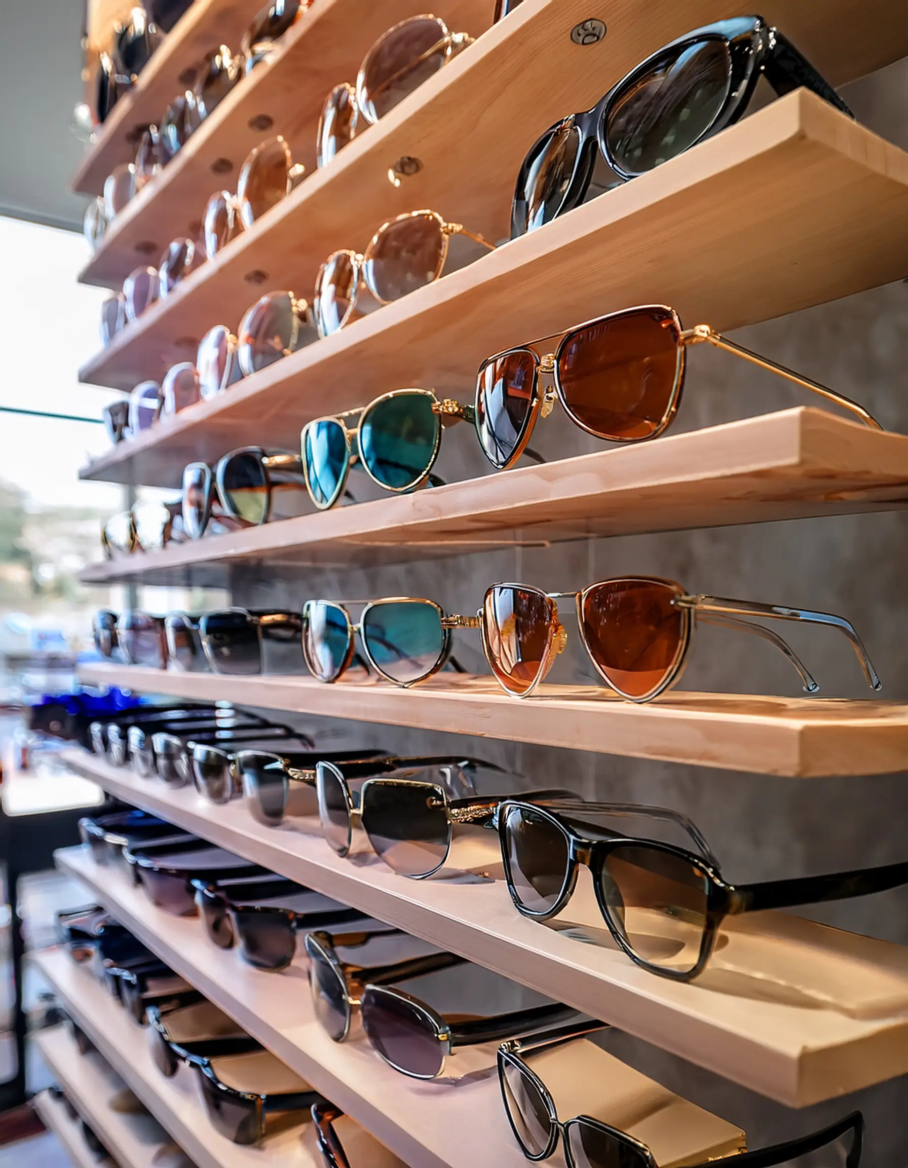 Firefly A stylish display of different sunglass frame styles from classic aviators to modern oversi Polarized Sunglasses in Waterloo, Ontario