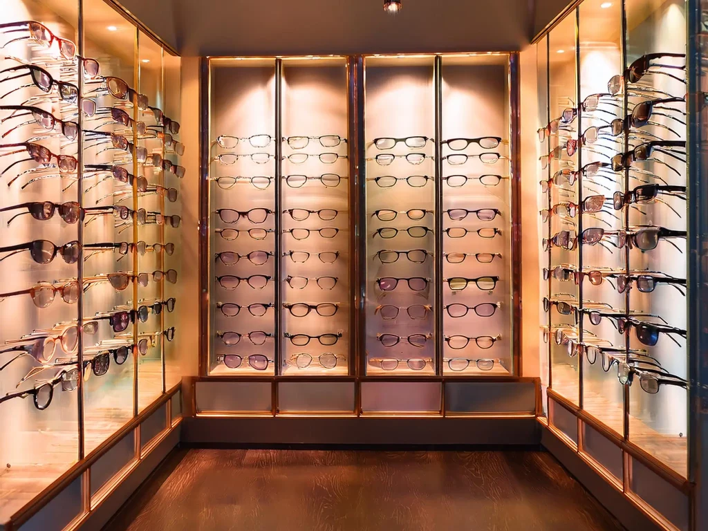 Firefly-A-stylish-collection-of-designer-eyeglasses-displayed-elegantly-in-a-boutique-setting.-93414